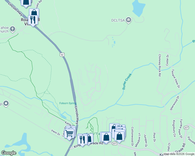 map of restaurants, bars, coffee shops, grocery stores, and more near 92 Rubicon Circle North in Glenbrook