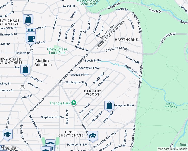 map of restaurants, bars, coffee shops, grocery stores, and more near 6653 Barnaby Street Northwest in Washington