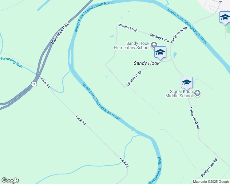 map of restaurants, bars, coffee shops, grocery stores, and more near 409 Stickley Loop in Strasburg