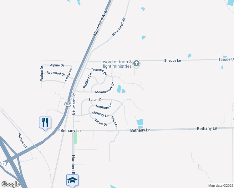 map of restaurants, bars, coffee shops, grocery stores, and more near 7705 Meadowlark Drive in Godfrey