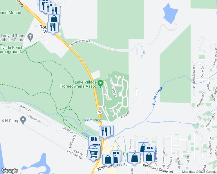 map of restaurants, bars, coffee shops, grocery stores, and more near 212 Clubhouse Circle in Zephyr Cove