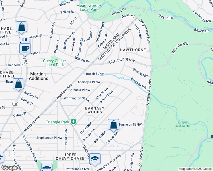 map of restaurants, bars, coffee shops, grocery stores, and more near 6688 32nd Place Northwest in Washington