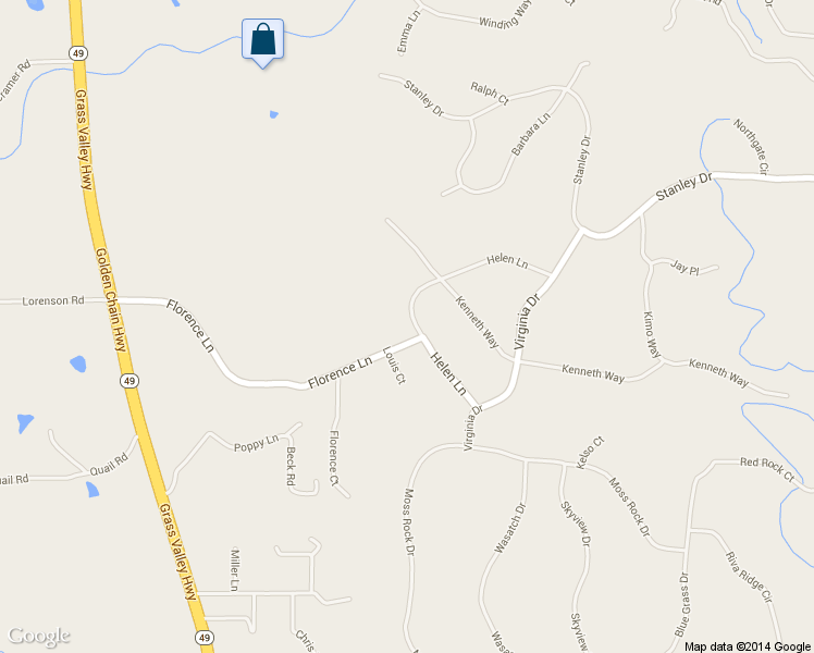 map of restaurants, bars, coffee shops, grocery stores, and more near 4111 Helen Lane in Auburn