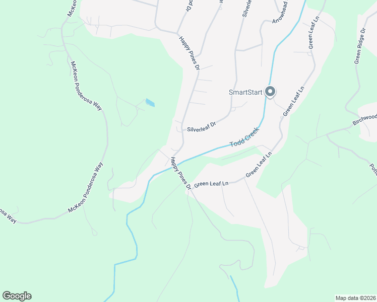 map of restaurants, bars, coffee shops, grocery stores, and more near 6165 Happy Pines Drive in Foresthill