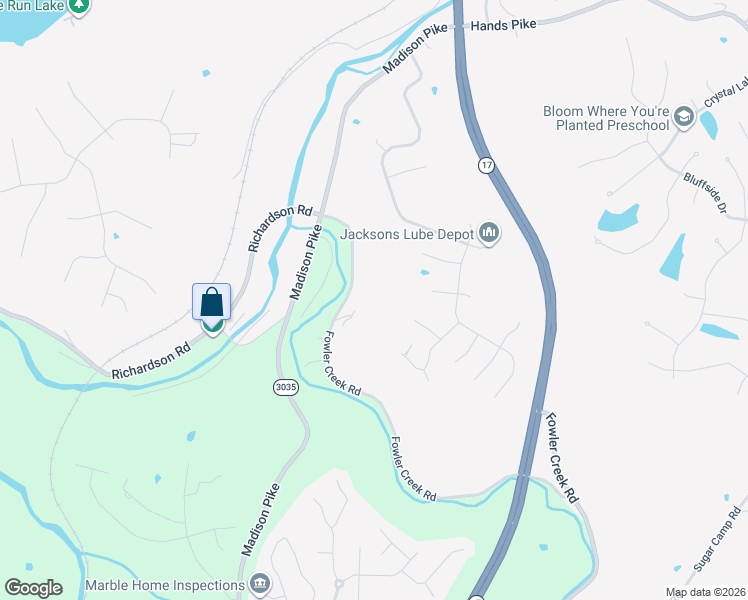 map of restaurants, bars, coffee shops, grocery stores, and more near 4740 Fowler Creek Rd in Covington