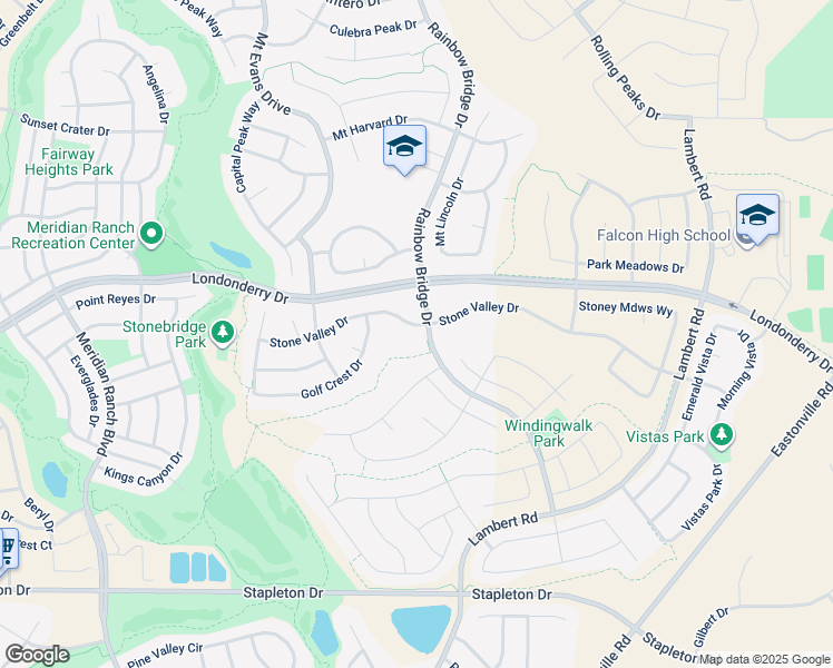 map of restaurants, bars, coffee shops, grocery stores, and more near 12827 Stone Valley Drive in Peyton