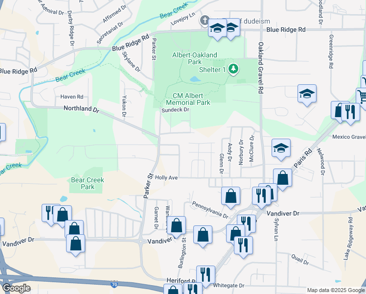 map of restaurants, bars, coffee shops, grocery stores, and more near 2604 Grand Banks Drive in Columbia