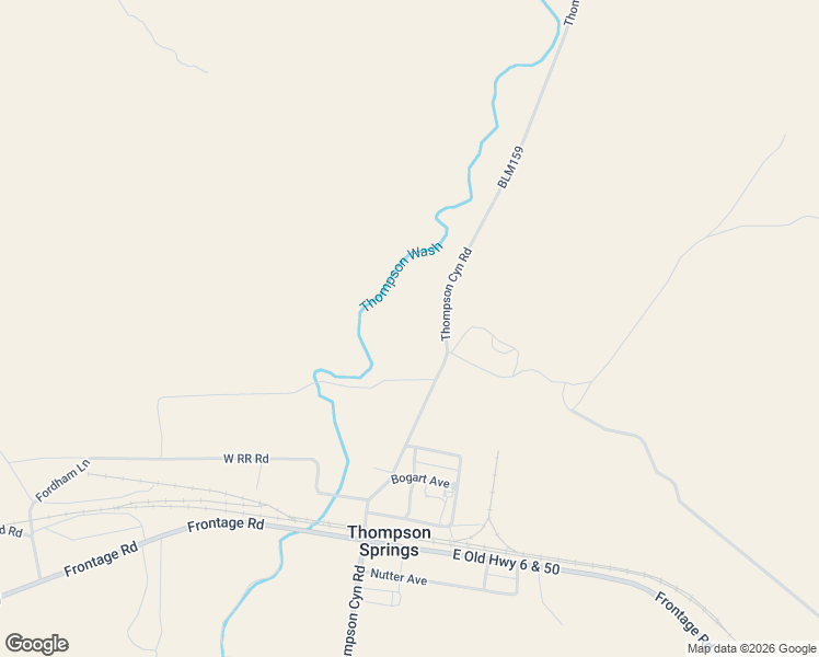 map of restaurants, bars, coffee shops, grocery stores, and more near 361 Thompson Canyon Road in Thompson Springs