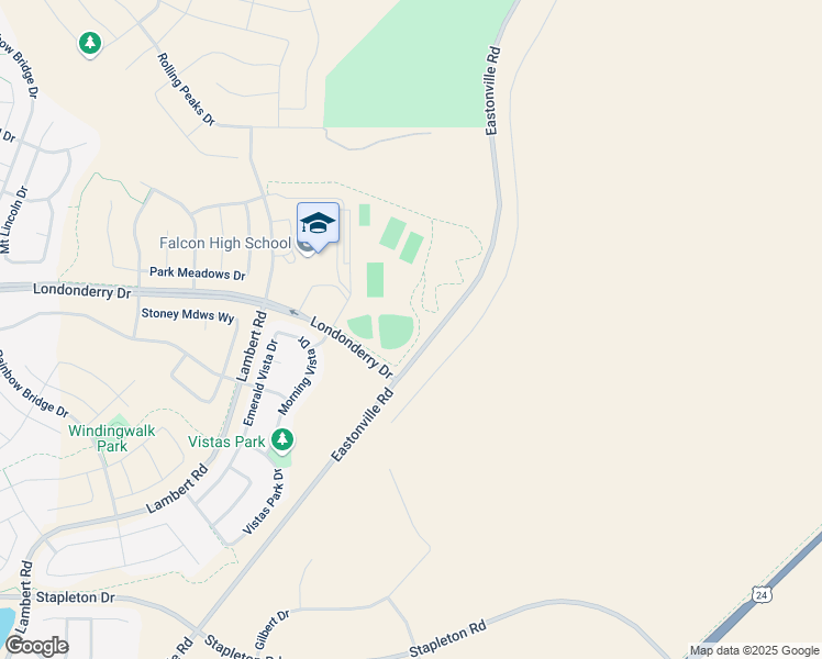 map of restaurants, bars, coffee shops, grocery stores, and more near 10255 Lambert Road in Peyton
