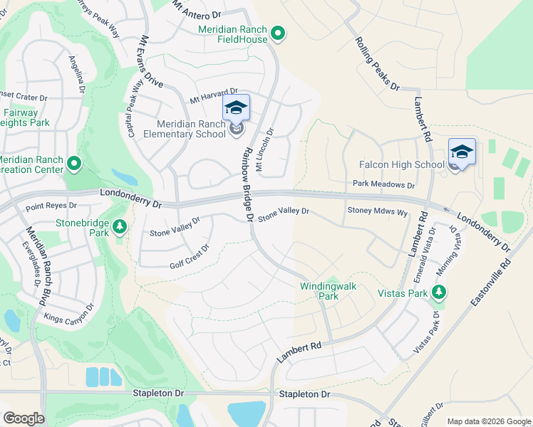 map of restaurants, bars, coffee shops, grocery stores, and more near 12827 Stone Valley Drive in Peyton