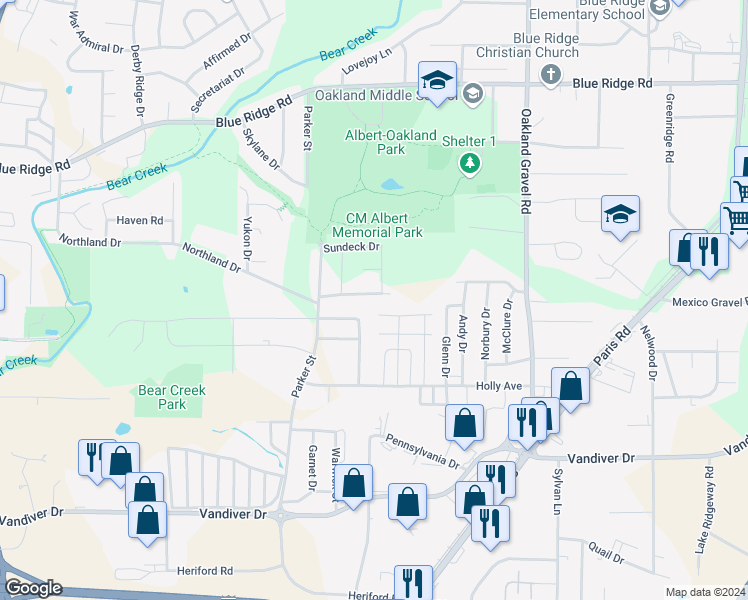 map of restaurants, bars, coffee shops, grocery stores, and more near 1908 Weatherwood Avenue in Columbia