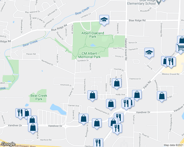 map of restaurants, bars, coffee shops, grocery stores, and more near 1916-1918 Weatherwood Avenue in Columbia