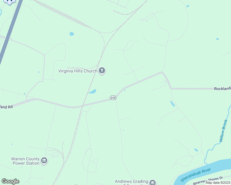 map of restaurants, bars, coffee shops, grocery stores, and more near 993 Rockland Road in Front Royal