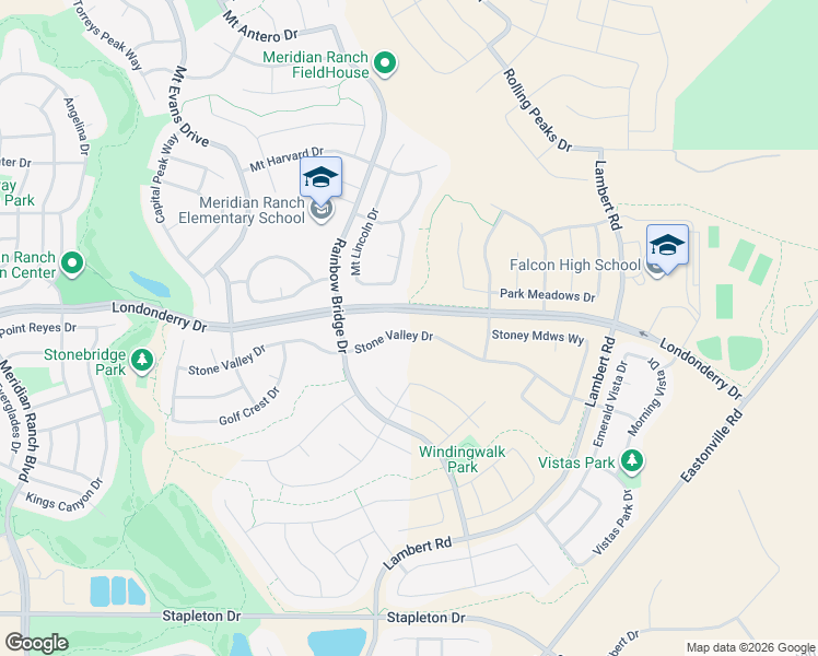 map of restaurants, bars, coffee shops, grocery stores, and more near 12892 Stone Valley Drive in Peyton