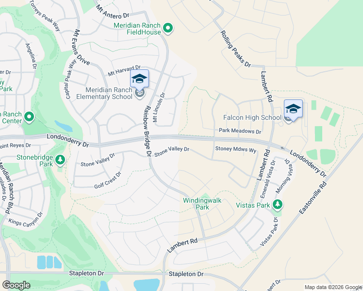 map of restaurants, bars, coffee shops, grocery stores, and more near 12892 Stone Valley Drive in Peyton