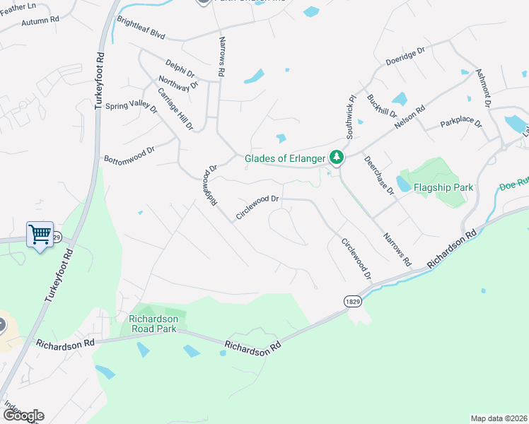 map of restaurants, bars, coffee shops, grocery stores, and more near 4075 Circlewood Drive in Erlanger