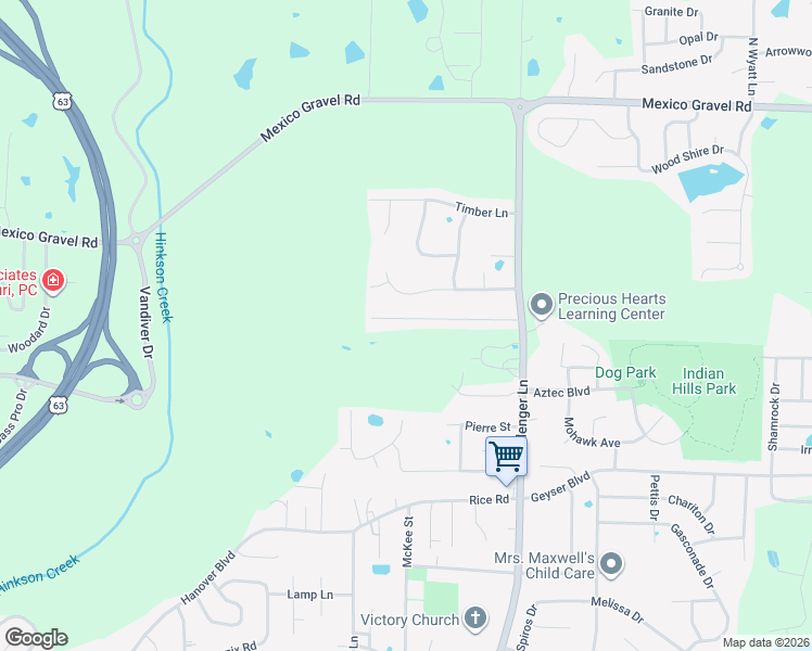 map of restaurants, bars, coffee shops, grocery stores, and more near 4503 Oakview Dr in Columbia