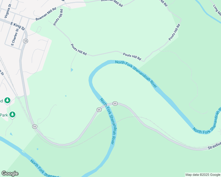 map of restaurants, bars, coffee shops, grocery stores, and more near 7610 Strasburg Road in Strasburg