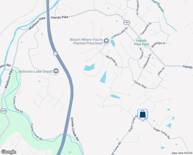 map of restaurants, bars, coffee shops, grocery stores, and more near 48 Waterside Way in Covington