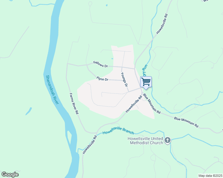 map of restaurants, bars, coffee shops, grocery stores, and more near 234 Farm View Road in Front Royal