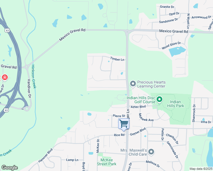 map of restaurants, bars, coffee shops, grocery stores, and more near 4601 Oakview Drive in Columbia