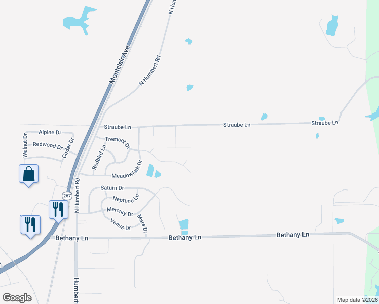 map of restaurants, bars, coffee shops, grocery stores, and more near 609 Josh Drive in Brighton