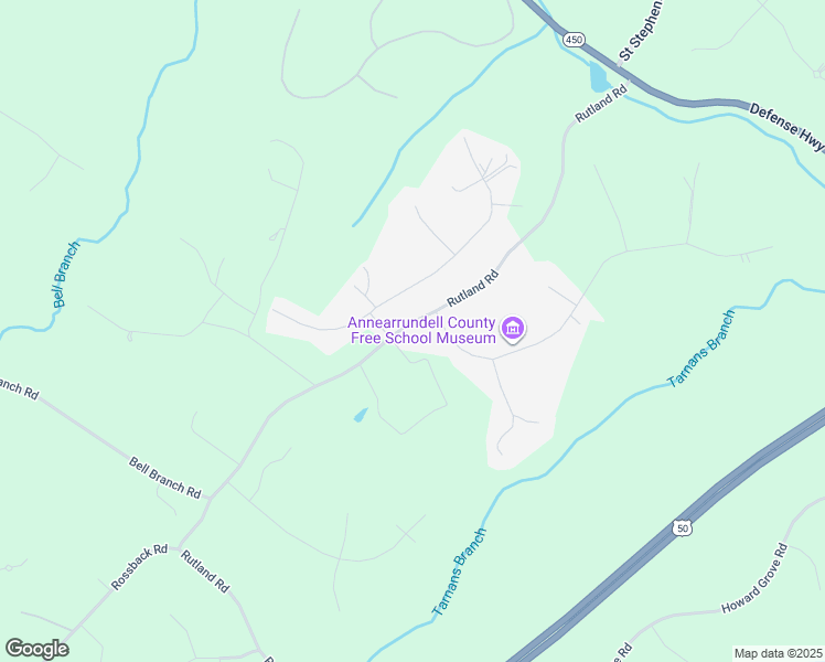 map of restaurants, bars, coffee shops, grocery stores, and more near 2357 Rutland Road in Davidsonville