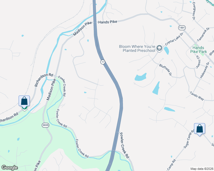 map of restaurants, bars, coffee shops, grocery stores, and more near 2249 Gribble Drive in Covington