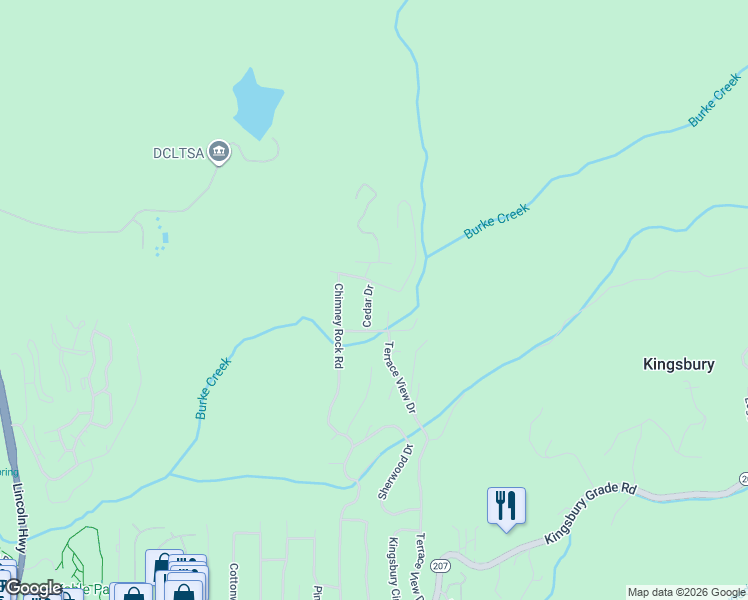 map of restaurants, bars, coffee shops, grocery stores, and more near 296 Cedar Drive in Stateline