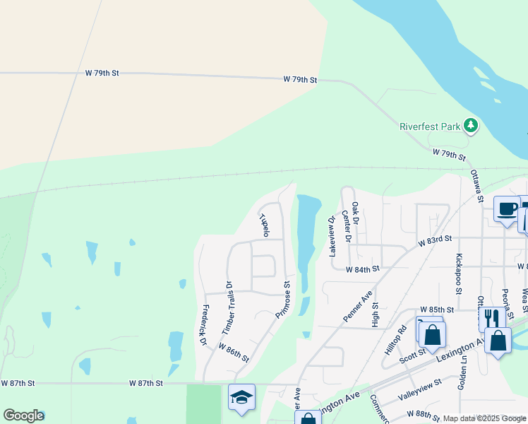 map of restaurants, bars, coffee shops, grocery stores, and more near 6609 Tupelo in De Soto