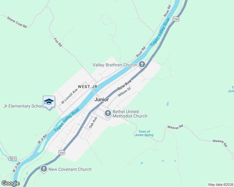 map of restaurants, bars, coffee shops, grocery stores, and more near 2294 Barbour County Highway in Belington