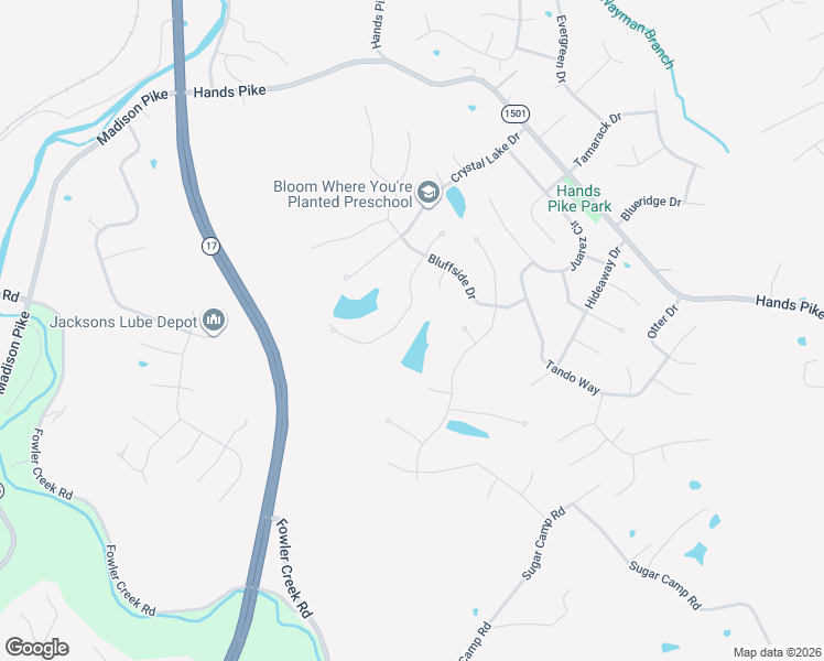 map of restaurants, bars, coffee shops, grocery stores, and more near 40 Waterside Way in Covington