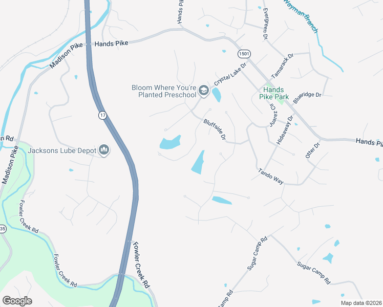 map of restaurants, bars, coffee shops, grocery stores, and more near 40 Waterside Way in Covington