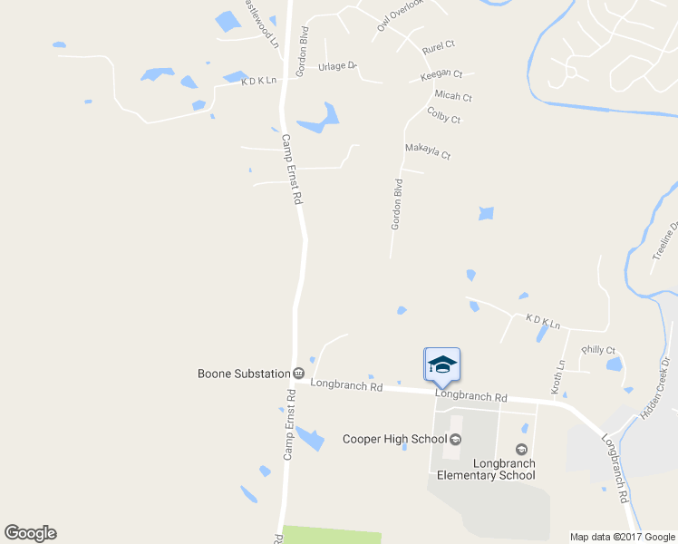 map of restaurants, bars, coffee shops, grocery stores, and more near 8350 Camp Ernst Road in Union