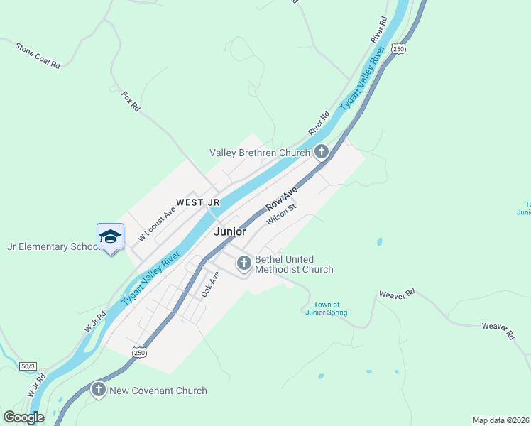 map of restaurants, bars, coffee shops, grocery stores, and more near 2294 Barbour County Highway in Belington