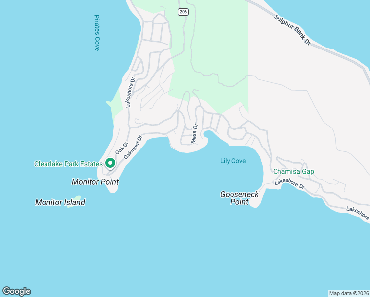 map of restaurants, bars, coffee shops, grocery stores, and more near 3993 Mesa Drive in Clearlake