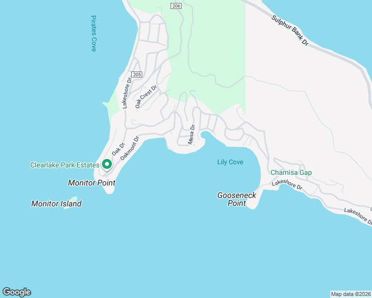 map of restaurants, bars, coffee shops, grocery stores, and more near 4065 Mesa Drive in Clearlake
