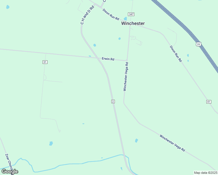 map of restaurants, bars, coffee shops, grocery stores, and more near 8671 C H and D Road in Jackson