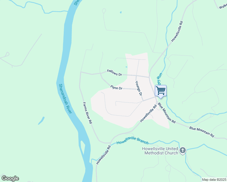 map of restaurants, bars, coffee shops, grocery stores, and more near 193 Flynn Drive in Front Royal