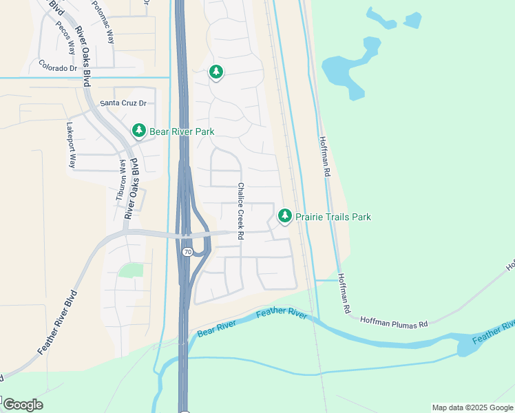 map of restaurants, bars, coffee shops, grocery stores, and more near 2096 Iberian Court in Plumas Lake