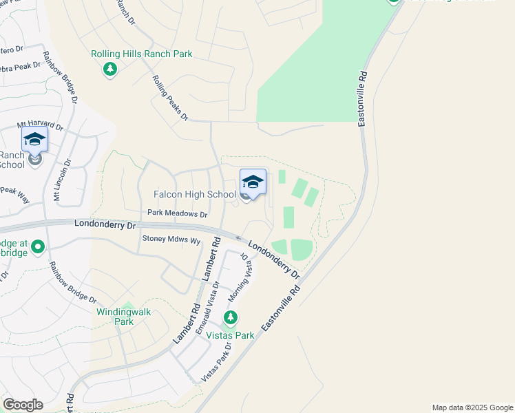 map of restaurants, bars, coffee shops, grocery stores, and more near 10255 Lambert Road in Peyton
