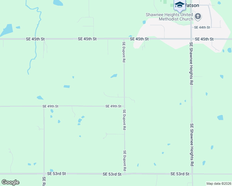 map of restaurants, bars, coffee shops, grocery stores, and more near 4501-4899 Southeast Dupont Road in Shawnee