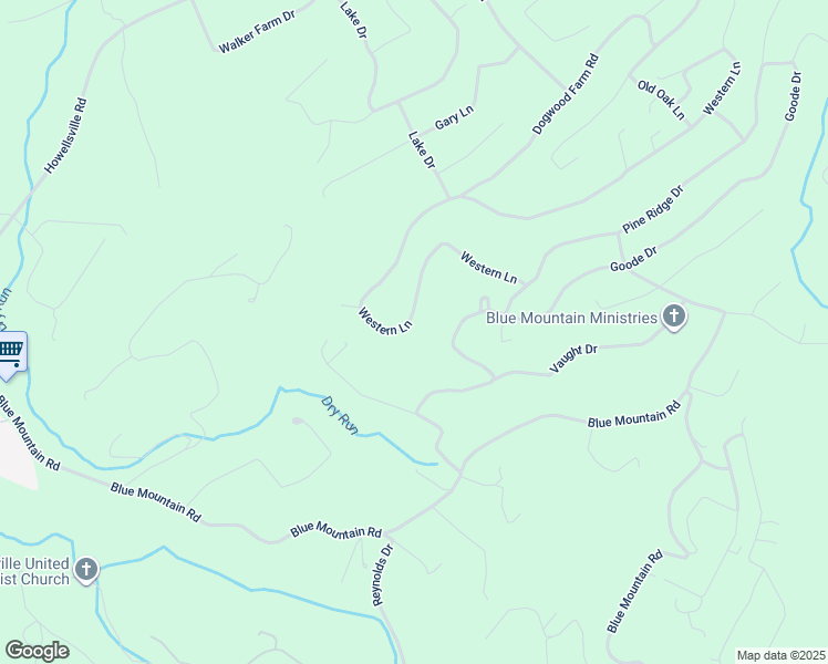 map of restaurants, bars, coffee shops, grocery stores, and more near 401 Western Lane in Front Royal