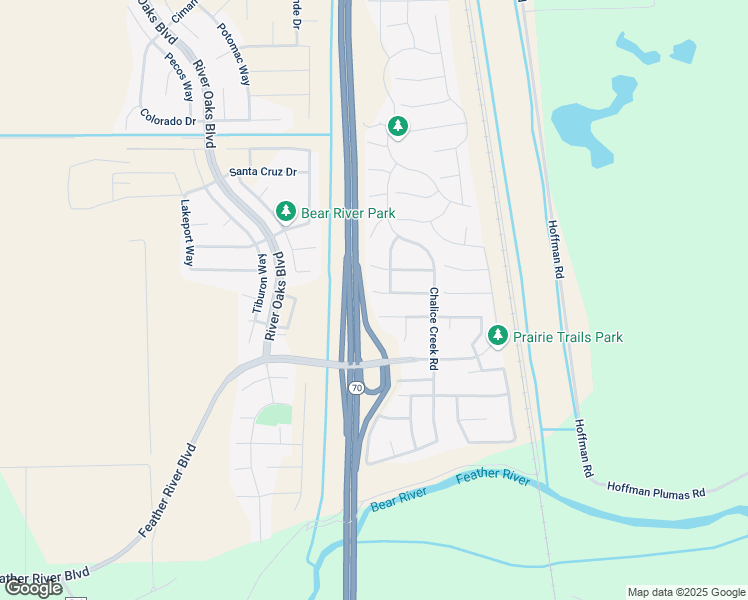 map of restaurants, bars, coffee shops, grocery stores, and more near 2008 Abelia Court in Plumas Lake