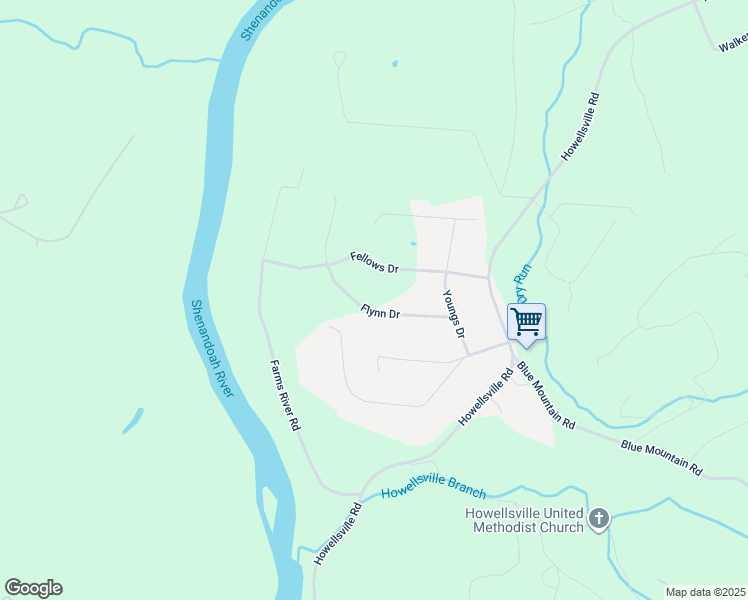 map of restaurants, bars, coffee shops, grocery stores, and more near 194 Flynn Drive in Front Royal