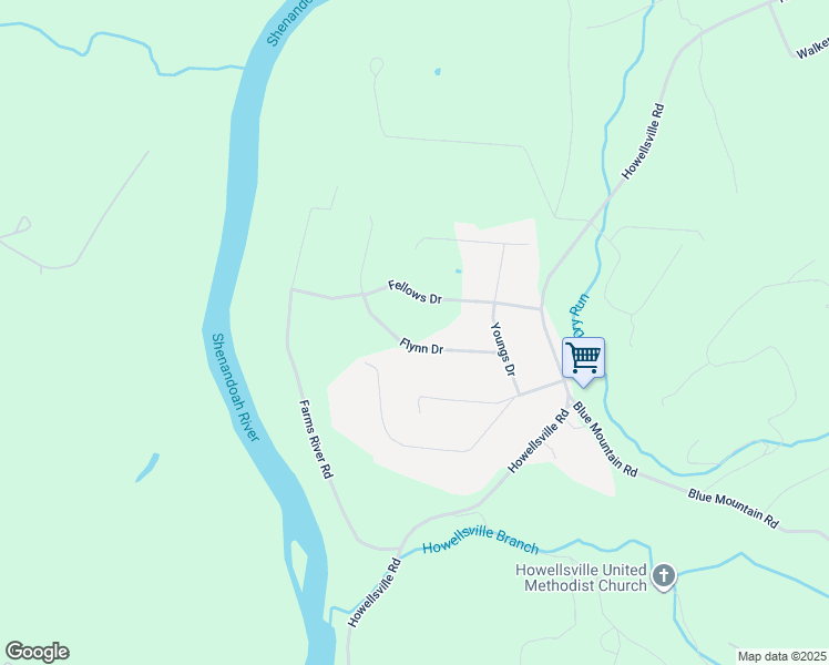map of restaurants, bars, coffee shops, grocery stores, and more near 194 Flynn Drive in Front Royal