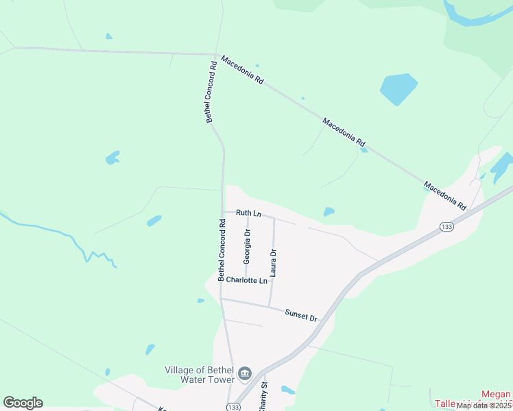 map of restaurants, bars, coffee shops, grocery stores, and more near 119 Ruth Lane in Bethel