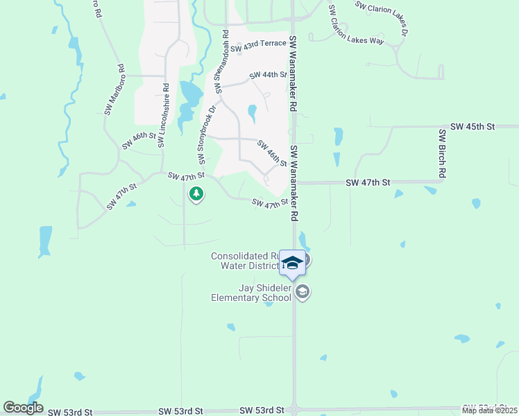 map of restaurants, bars, coffee shops, grocery stores, and more near 6025 Southwest 47th Street in Topeka
