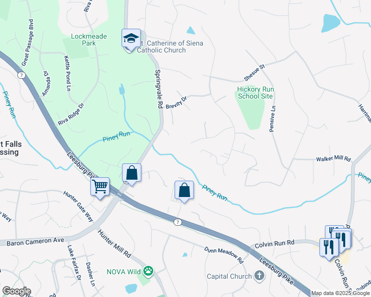 map of restaurants, bars, coffee shops, grocery stores, and more near 10451 Artemel Lane in Great Falls