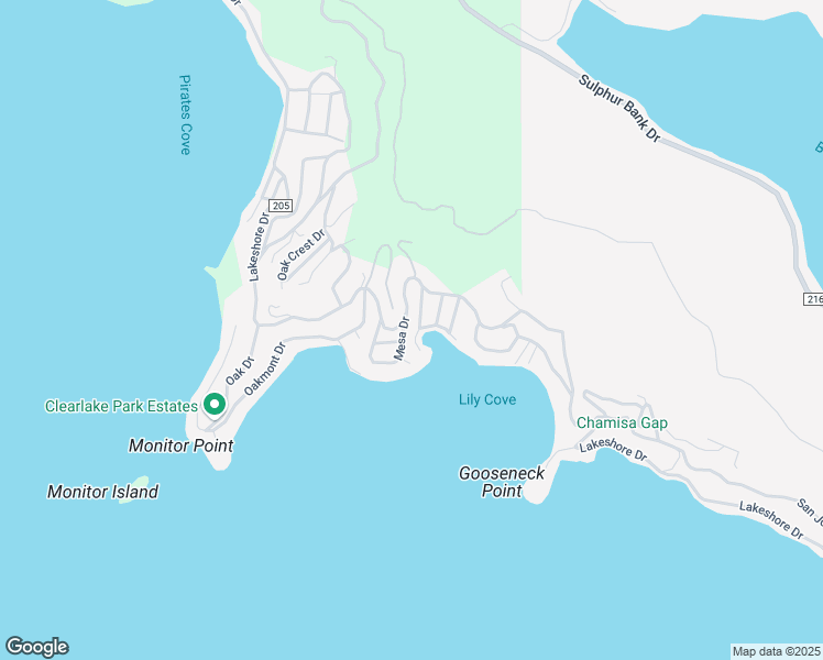 map of restaurants, bars, coffee shops, grocery stores, and more near 3848 Mariposa Drive in Clearlake